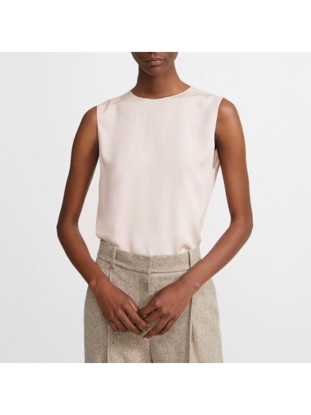 THEORY Shell Top in Stretch Silk